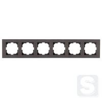 Рамка на 6 постів горизверт. монтаж Arvia Electric KAREN Антрацит (20 06 2000 026)